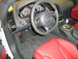 2011 Audi R8 Spyder 5.2 FSI quattro Red Nappa Leather Interior