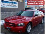 2006 Inferno Red Crystal Pearl Dodge Charger SE #41459789