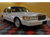 Performance White Lincoln Town Car in 1994