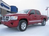 2008 Inferno Red Crystal Pearl Dodge Dakota Laramie Crew Cab 4x4 #41508626