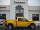 2008 Detonator Yellow Dodge Ram 1500 Big Horn Edition Quad Cab 4x4 #41533950