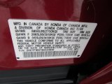 2005 Honda Pilot EX-L 4WD Info Tag