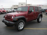 2011 Deep Cherry Red Jeep Wrangler Unlimited Sport 4x4 #41534301