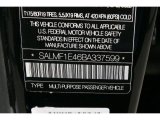 2011 Land Rover Range Rover Supercharged Info Tag