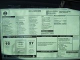 2010 Saab 9-5 Aero Sedan XWD Window Sticker
