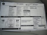 2010 Saab 9-3 2.0T Convertible Window Sticker