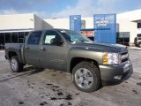 2011 Steel Green Metallic Chevrolet Silverado 1500 LT Crew Cab 4x4 #41534090