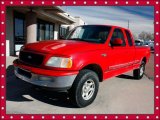 1997 Bright Red Ford F150 XLT Extended Cab 4x4 #41534128