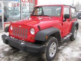 2007 Flame Red Jeep Wrangler X 4x4 #41534854