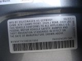 2008 Volkswagen Passat Turbo Wagon Info Tag