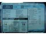 2010 Ford F150 King Ranch SuperCrew 4x4 Window Sticker
