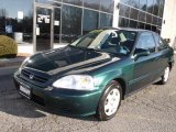 2000 Clover Green Pearl Honda Civic EX Coupe #41632106