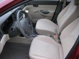 2011 Hyundai Accent GLS 4 Door Beige Interior