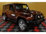 2007 Red Rock Crystal Pearl Jeep Wrangler Unlimited Sahara 4x4 #41631935