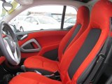 2008 Smart fortwo passion coupe Design Red Interior