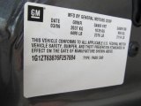 2006 Chevrolet Malibu Maxx LT Wagon Info Tag