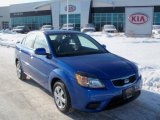 2010 Sapphire Blue Kia Rio LX Sedan #41701129