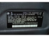 2011 BMW M3 Sedan Info Tag