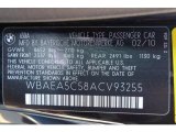 2010 BMW 6 Series 650i Coupe Info Tag