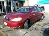 2006 Impulse Red Pearl Toyota Corolla LE #41743023