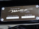 2004 Cadillac CTS Mallett CTS-V Info Tag