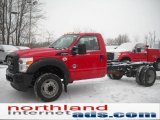 Vermillion Red Ford F550 Super Duty in 2011