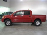 2008 Red Brawn Nissan Titan SE Crew Cab 4x4 #41743458