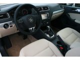 2011 Volkswagen Jetta TDI Sedan Cornsilk Beige Interior