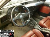 1986 BMW 6 Series 635CSi Saddle Interior