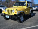2000 Solar Yellow Jeep Wrangler SE 4x4 #41790653
