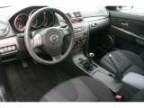 2008 Mazda MAZDA3 s Touring Sedan Black Interior