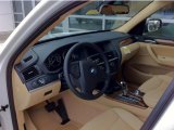 2011 BMW X3 xDrive 28i Sand Beige Nevada Leather Interior
