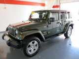 2008 Jeep Green Metallic Jeep Wrangler Unlimited Sahara 4x4 #41865513