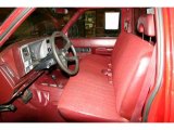 1994 Chevrolet C/K 3500 Regular Cab 4x4 Stake Truck Red Interior