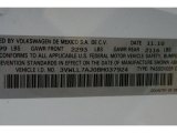 2011 Volkswagen Jetta TDI Sedan Info Tag