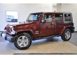 2008 Red Rock Crystal Pearl Jeep Wrangler Unlimited Sahara #41934743