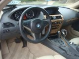2004 BMW 6 Series 645i Coupe Creme Beige Interior