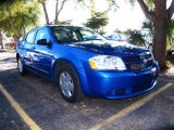 2008 Marathon Blue Pearl Dodge Avenger SE #42049907