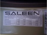 2005 Ford Mustang Saleen S281 Coupe Marks and Logos