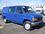 Fleet Blue Ford E Series Van in 2004