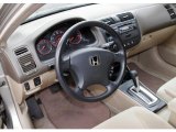 2004 Honda Civic LX Coupe Ivory Beige Interior