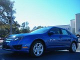 2011 Blue Flame Metallic Ford Fusion SE #42099444