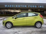 2011 Lime Squeeze Metallic Ford Fiesta SE Hatchback #42099629