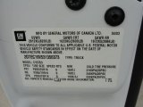 2003 GMC Sierra 1500 SLT Extended Cab Info Tag