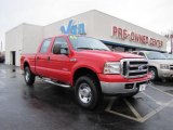 2006 Red Clearcoat Ford F250 Super Duty XLT Crew Cab 4x4 #42134172