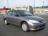 2005 Magnesium Metallic Honda Civic LX Sedan #4212332