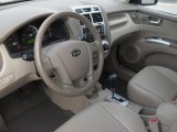 2008 Kia Sportage EX V6 Beige Interior