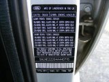 2004 Land Rover Freelander HSE Info Tag