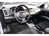 2009 Mitsubishi Outlander ES 4WD Black Interior