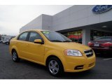 2008 Summer Yellow Chevrolet Aveo LS Sedan #42188043